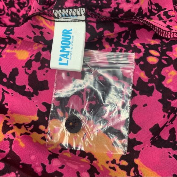 Lamour Nanette Lepore Sheer NWOT Top Size S Long Sleeve Button Down - Picture 13 of 13